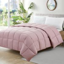 EDREDOM ECOPLUMA QUEEN 240 x 260 ROSE CAMESA