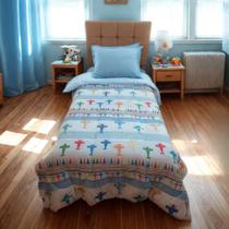 Edredom Estampado Infantil 01 Peça Solteiro Kids