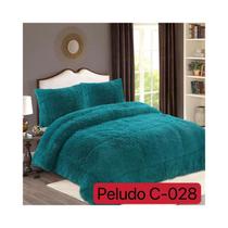 Edredom Furry Down com Chiporro para o inverno, 2 lugares, azul Edredom Furry Down com Chiporro para o inverno, 2 lugares, azul