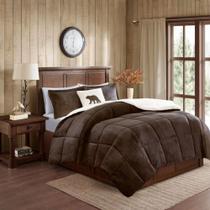 Edredom Gran Peles king - Seven Textil Marrom 2,40m 2,80m