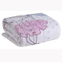 Edredom Infantil Ballerina Kit 5 Peças Juvenil Cor Rosa para Menina Tecido Hipercal 400 Fios - MR Enxovais
