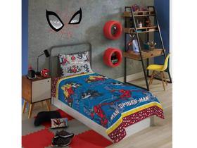 Edredom Infantil Homem Aranha Solteiro Cobertor Personagem - Lepper