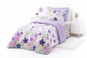 Edredom Infantil Kids dupla face Estampa Gardem Floral 1 Peça Confortável e Macio para Crianças Edredom Infantil Kids dupla face Estampa Gardem Floral 1 Peça Confortável e Macio para Crianças