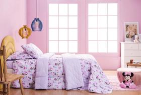 Edredom INFANTIL MICKEY MINNIE dupla face algodão