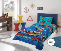 Edredom infantil mickey mouse dupla face matelado solteiro