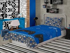 Edredom Infantil Playstation Cobertor Personagem Solteiro Masculino