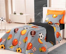 Edredom Infantil Solteiro Dupla Face Kids Estampado