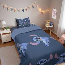 Edredom Infantil Solteiro Estampado Portallar Disney Big Stitch