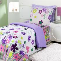 Edredom Infantil Solteiro Garden Dupla Face 01 Peça Lilás Edredom Infantil Solteiro Garden Dupla Face 01 Peça Lilás