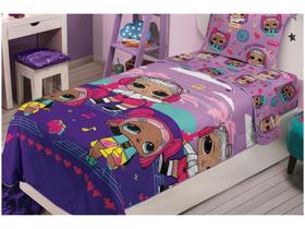 Edredom Infantil Solteiro Lepper Microfibra - LOL Colorido