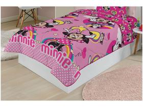 Edredom Infantil Solteiro Lepper Microfibra - Minnie Pink