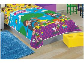 Edredom Infantil Solteiro Lepper Microfibra - Mundo Bita Amarelo