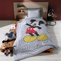 Edredom Infantil Solteiro Plush Mickey Classic