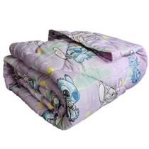 Edredom Infantil Stitch Solteiro Dupla Face Estampado Microfibra Lepper