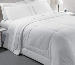 Edredom Kacyumara Satinee King 280x250 cm Algodão Egipcio 300 Fios Branco - 7525 Edredom Kacyumara Satinee King 280x250 cm Algodão Egipcio 300 Fios Branco - 7525