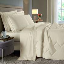 Edredom King 300 Fios Buettner Platine Liso Pérola Edredom King 300 Fios Buettner Platine Liso Pérola