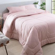 Edredom King 300 Fios Kacyumara In Rosê Satinee Acetinado Edredom King 300 Fios Kacyumara In Rosê Satinee Acetinado