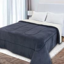 Edredom King Coberdrom Dupla Face Sherpa e Soft Everest Manta - Bia Enxovais