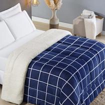 Edredom King Coberdrom Sherpa/Mantinha Austin 1 Peça - Marinho Edredom King Coberdrom Sherpa/Mantinha Austin 1 Peça - Marinho