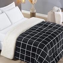 Edredom King Coberdrom Sherpa/Mantinha Austin 1 Peça - Preto Edredom King Coberdrom Sherpa/Mantinha Austin 1 Peça - Preto