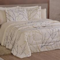 Edredom King Coberdrom Top Line Hipercal/Sherpa 3 Peças - Gallys - 100% Poliester