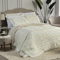 Edredom King Dupla Face Estampa Marquesa Floral Algodão 180 fios 2,80m x 2,50m