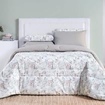 Edredom King Percal 200 Fios Dupla Face 01 Peça Cotton Select Protea
