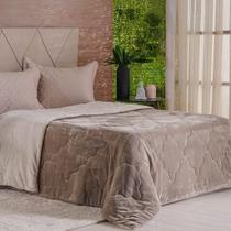 Edredom King Plush Bicolor Dupla Face 100% Poliéster 240x260cm Fendi