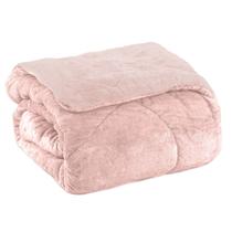 Edredom king plush bicolor - rosa 131510 / 131409