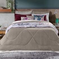 Edredom King Plush Sherpa Taupe Edredom King Plush Sherpa Taupe