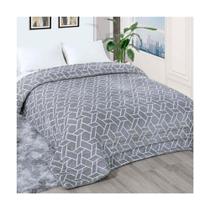 Edredom King Size Coberdrom Grande Macio Geometric Des 15 - Iza Decor