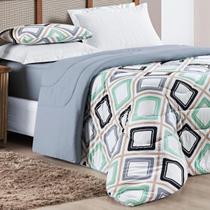 Edredom King Size Kristen 100% Algodao Dupla Face Estampa Exclusiva Luxo QUALITY
