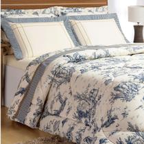 Edredom King Size Laurence 100%algodao Dupla Face Super Macio Porcelana