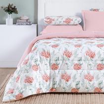 Edredom King Size Selin 100%Algodao Dupla Face Super Macio