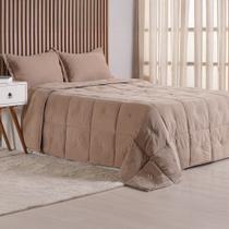 Edredom King Toque de Plumas 260 Fios New 240x260cm Tessi Areia Cinzenta Edredom King Toque de Plumas 260 Fios New 240x260cm Tessi Areia Cinzenta