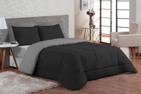 Edredom Kit Ternura 06 Peças - Cinza/preto Edredom Kit Ternura 06 Peças - Cinza/preto