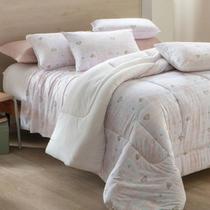 Edredom Malha Sofee Fio Penteado 100% Algodão Solteiro - Kacyumara