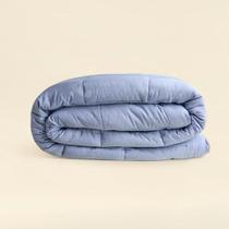 Edredom Microfibra Mescla Azul - ACASA