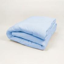 Edredom Mini Cama em Malha 100% Algodão Azul Arrumadinho Enxovais