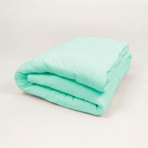 Edredom Mini Cama em Malha 100% Algodão Verde Arrumadinho Enxovais