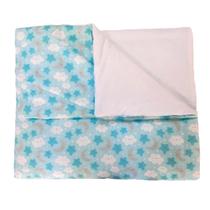 Edredom Mini Cama Estampado 100% Algodão Estrelar Azul Arrumadinho Enxovais