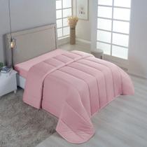 Edredom Minimal King Super Macio Malha 100% Algodão 01 Peça - Rose