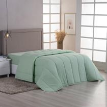 Edredom Minimal Queen Super Macio Malha 100% Algodão 01 Peça - Verde