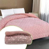 Edredom Niazitex Capetown Poá Rosa e Branco Queen Edredom Niazitex Capetown Poá Rosa e Branco Queen
