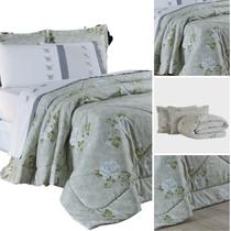 Edredom Papillons queen 07 peças qualidade 180 fios cobertor 260cm x 240cm macio