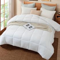 Edredom Para Cama De Casal Macio Ecopluma Branco 220X240Cm