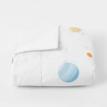 Edredom para Mini Cama Planetas Dupla Face - Branco Edredom para Mini Cama Planetas Dupla Face - Branco
