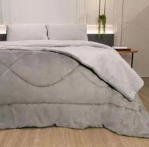 Edredom Plush Flannel King Aluminium - 2,40x2,60cm
