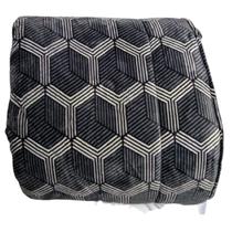 Edredom Plush Inove Estampado Queen 235x260cm Cubos Hedrons