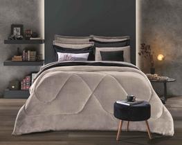 Edredom Plush Inove Liso Casal Cevada Hedrons